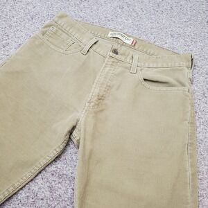 Levi's 527 Low Boot Cut Pants Mens 34x32 Tan Vintage Corduroy White Tag